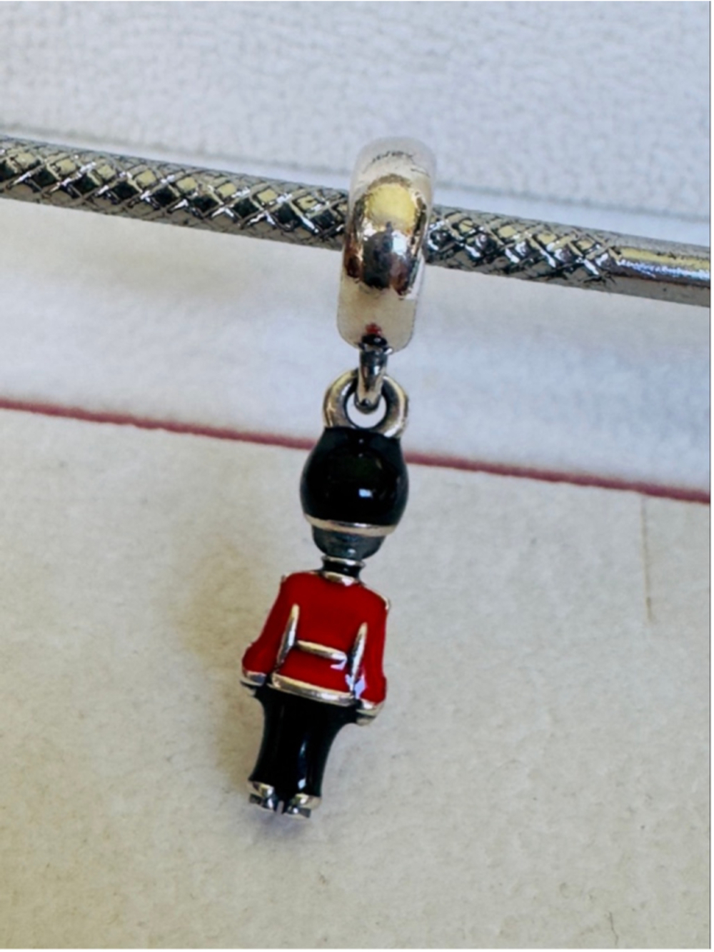 Pandora Sterling Silver & Enamel London Guard Dangle Charm - Picture 4 of 6